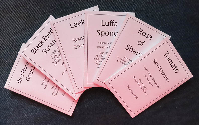 foto of seed packets
